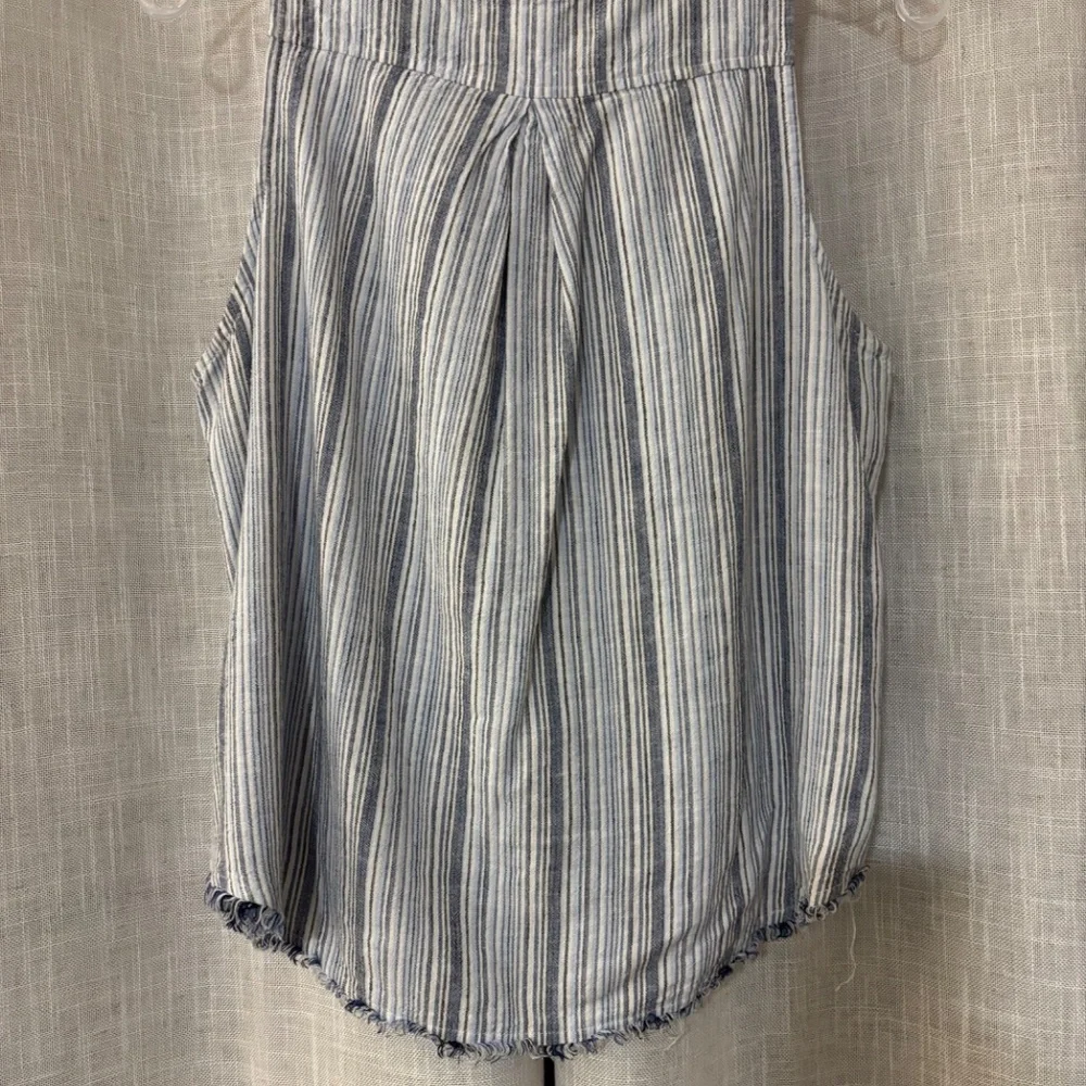 Cloth & Stone Women's Sleeveless Tank Top Linen Blend, Button, Medium - Picture 5 of 6